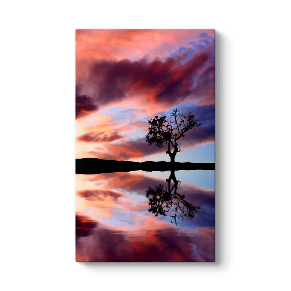 Kırmızı Gökyüzü Tablosu - Model 35